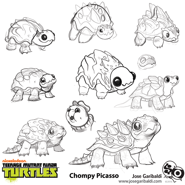 TMNT Chompy Picasso concept art